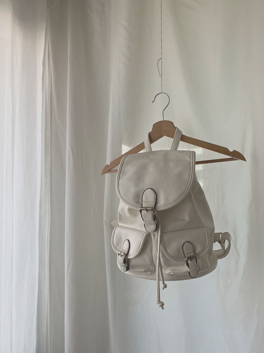 White Backpack Bag