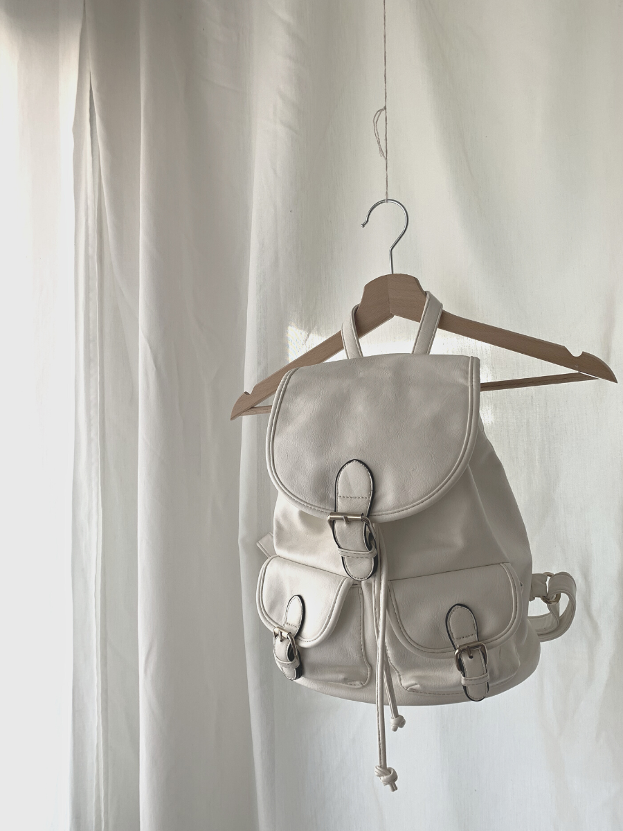 White Backpack Bag