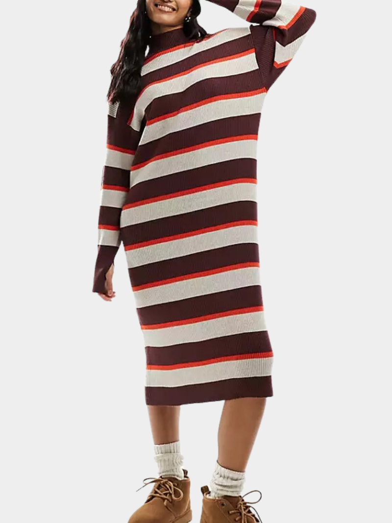 Object (Asos) Knitted High Neck Jumper Dress