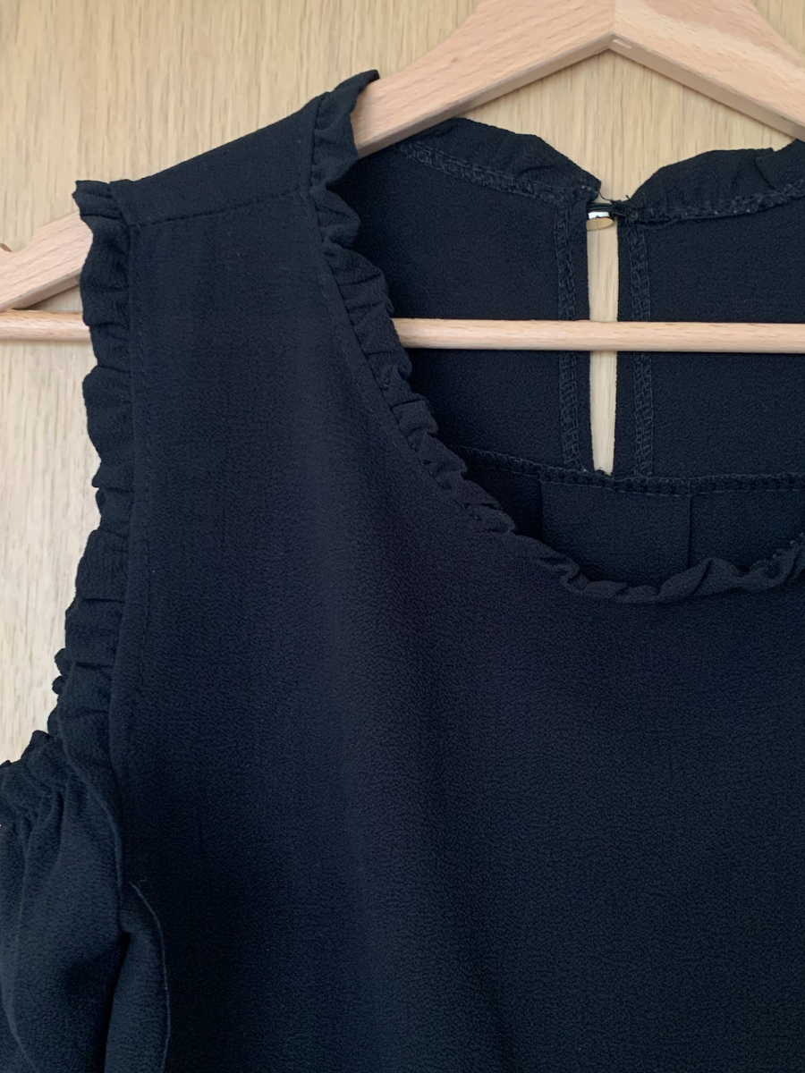 Black Dress with Shoulder Cut Outs