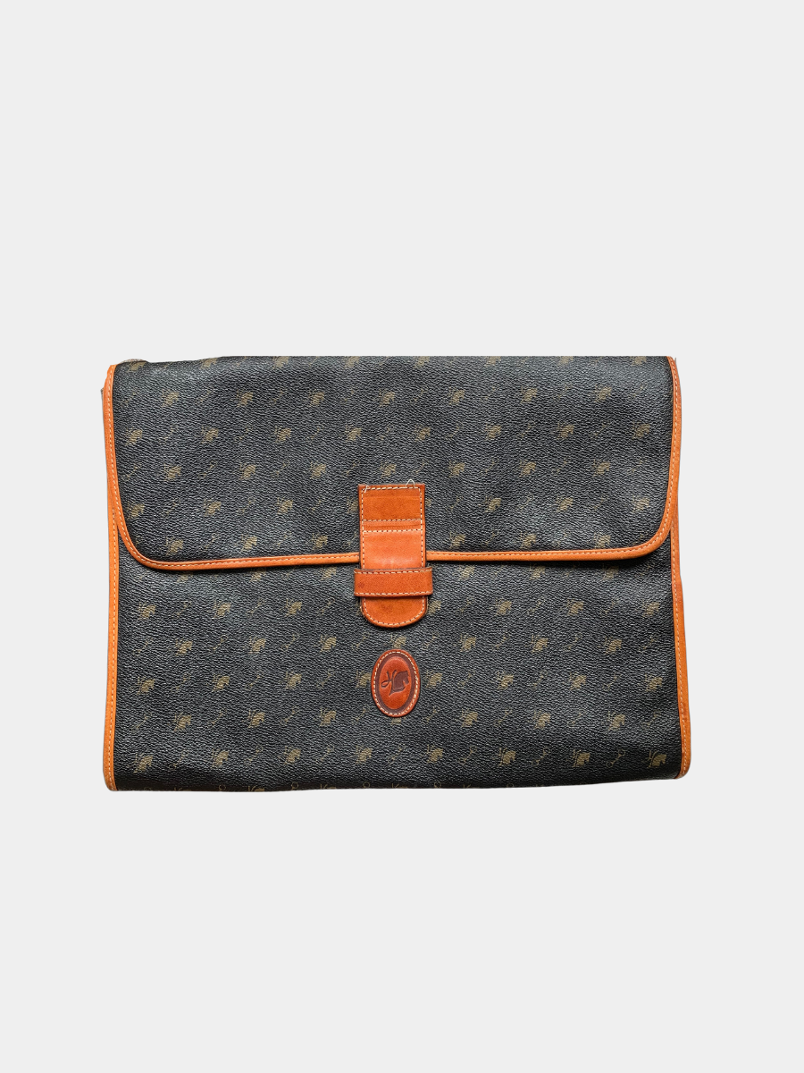 Vintage Large Clutch or Laptop Case