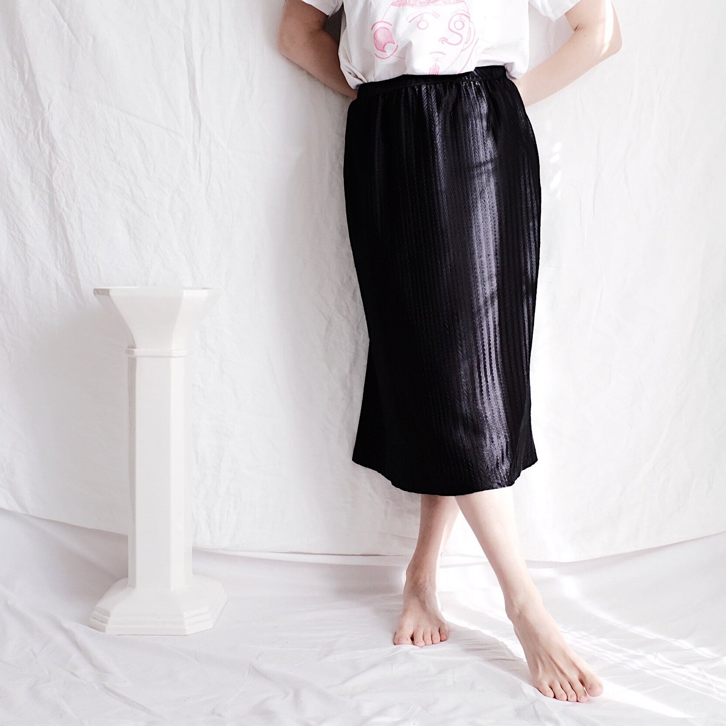 Vintage Black Skirt 1970's
