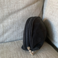 Small Suede Makeup Bag (Black)