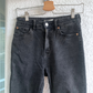 High Rise Flared Jeans w/ Slit (36)