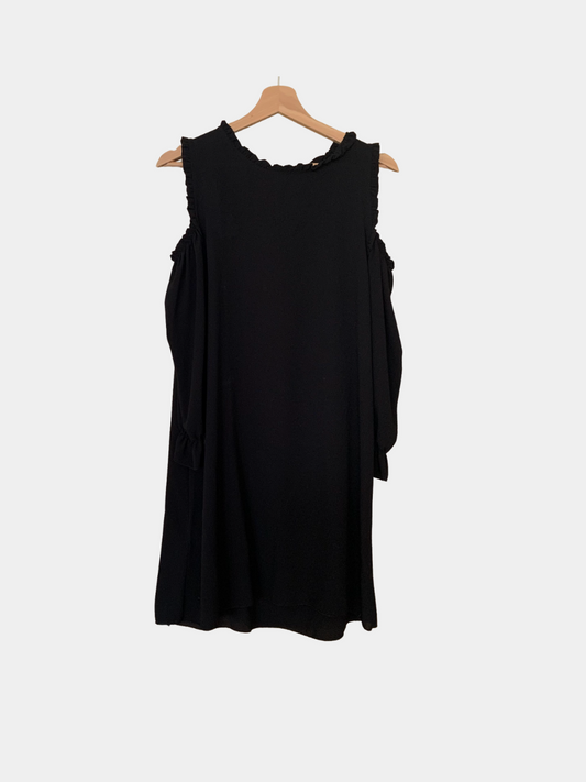 Black Dress with Shoulder Cut Outs