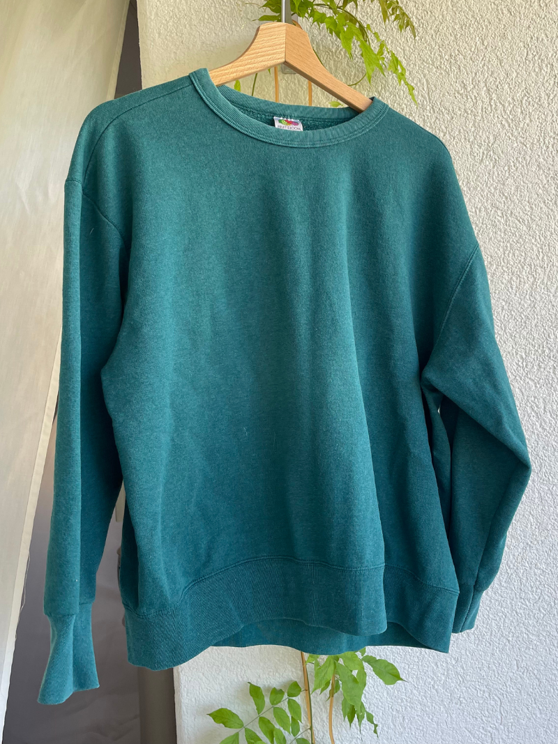 Vintage Teal Fruit of the Loom Sweatshirt