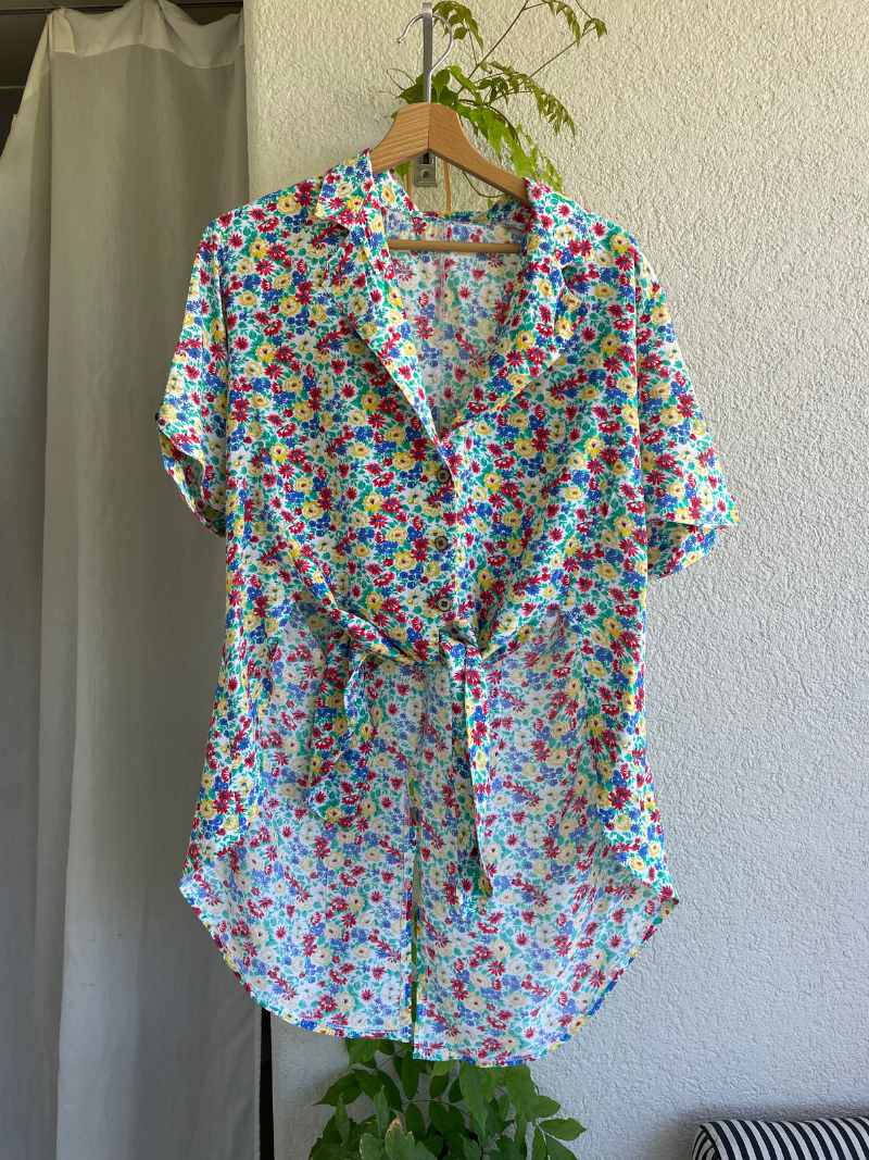 Vintage Floral Blouse