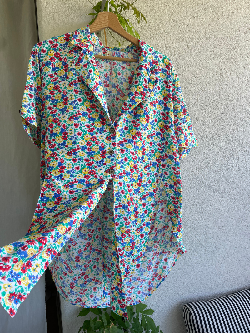 Vintage Floral Blouse
