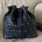 Silver Studded Backpack Purse/Bag