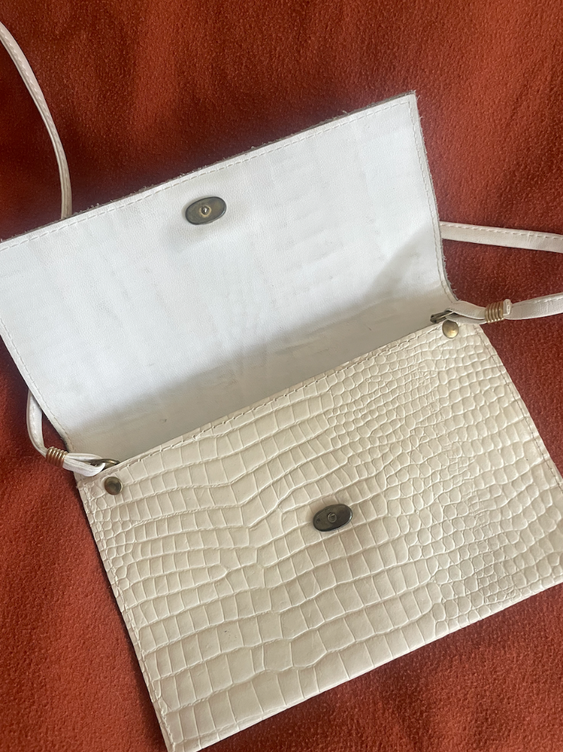 Faux Leather Shoulder Bag