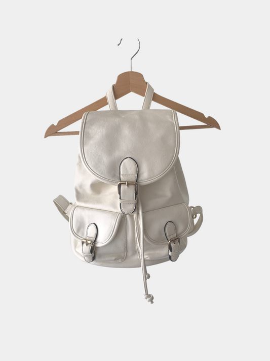White Backpack Bag
