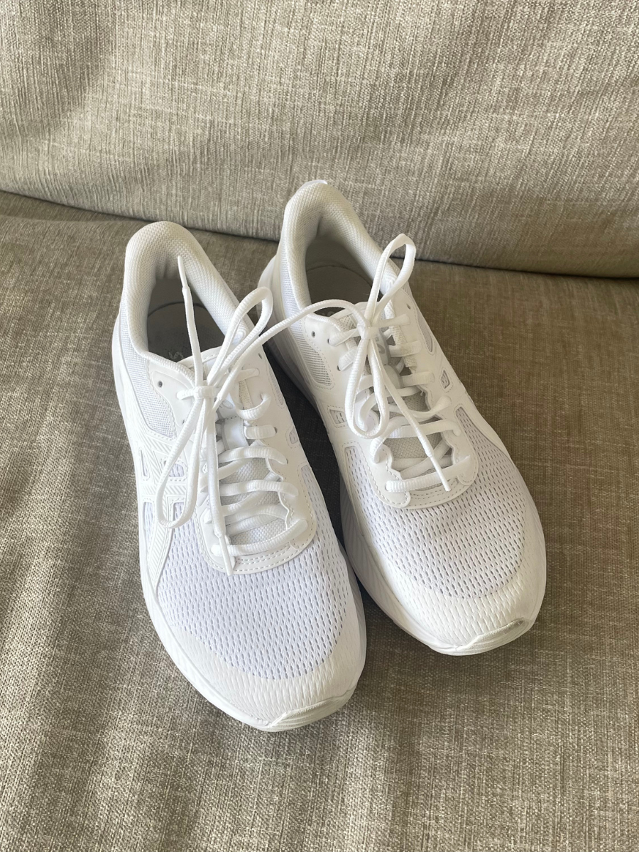 White ASICS Trainers