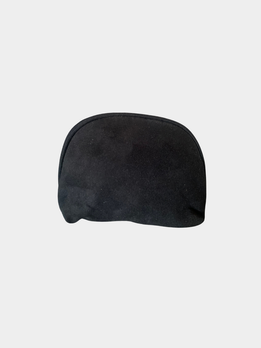 Small Suede Makeup Bag (Black)