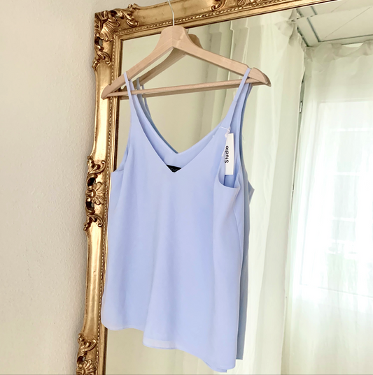 top shop light blue tank