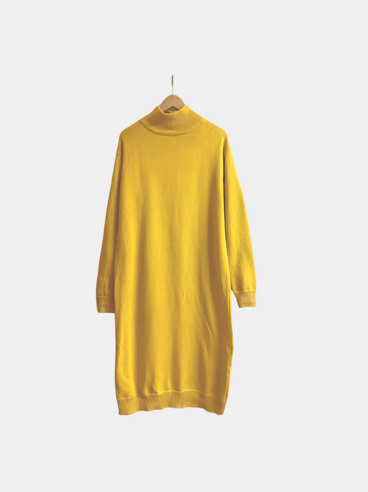 Kowtow Sweater Dress Yellow (M)