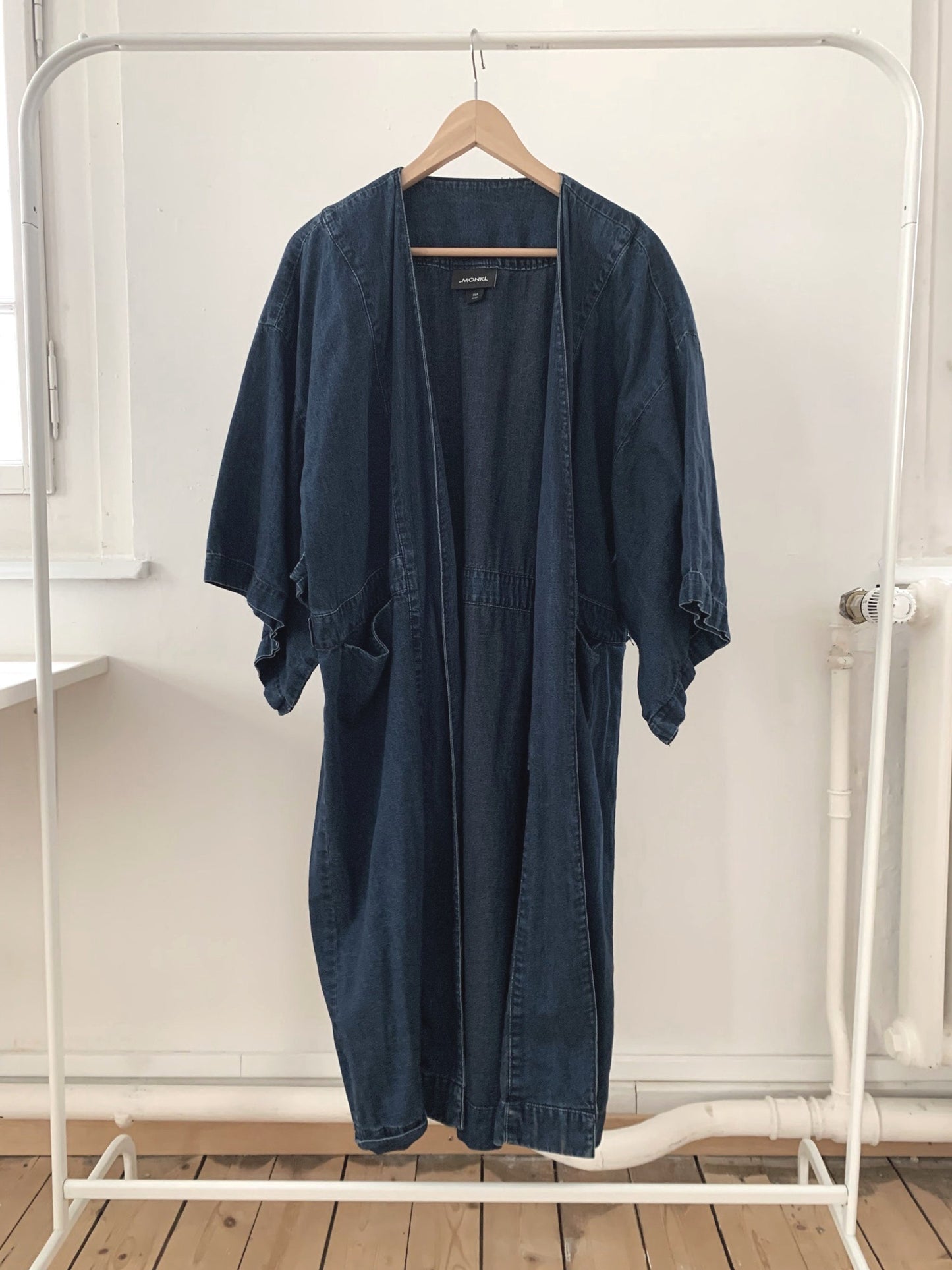 Monki Long Open Jean Jacket
